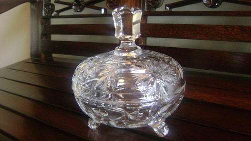 Very nice CRYSTAL dressing table / powder bowl for sale
