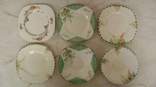 Burleigh Ware small plates and saucers for the wall plate collector