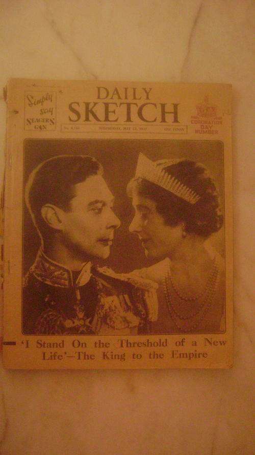 Newspaper - Daily Sketch-6 issues dd 12/05/37 to 1/05/37- covering news coronation of King George V1