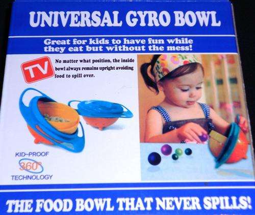No Mess - Child-Proof Gyro Bowl