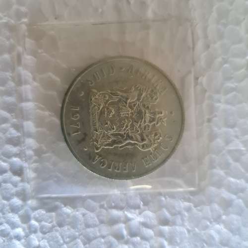 1971 Silver R1 coin sealed in SA MINT pouch uncirculated