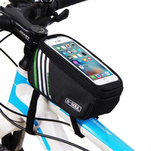 Cellphone cycling bag : light blue