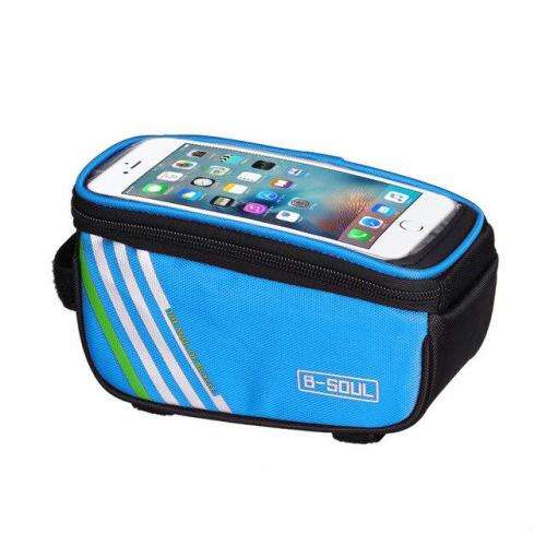 Cellphone cycling bag : light blue