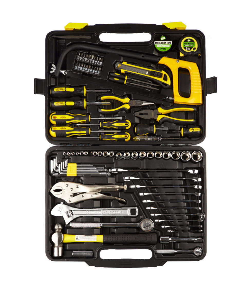 Waldo 85 Piece DIY Home Toolkit With Spanners & Sockets