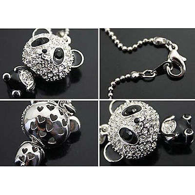 New Fashion Women Silver Panda Rhinestone Pendant Necklace!!99% MARK DOWN!!