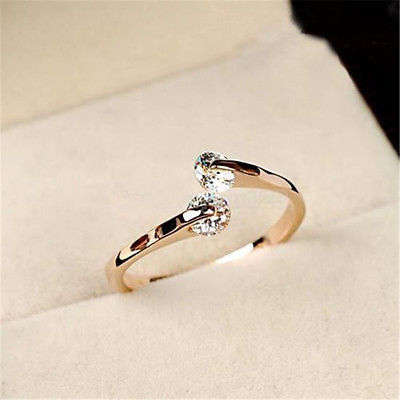 New & Fashion Women Rose Gold Plated ring!!99% OFF!!