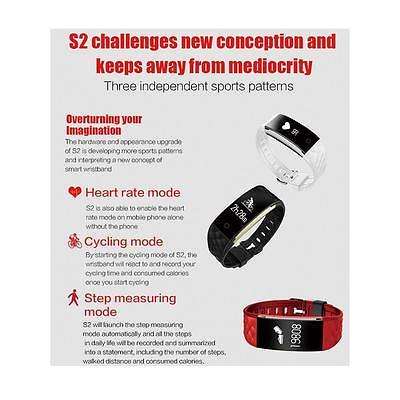 S2 Smart Watch -Wrist Band /Heart Rate/ Remote Camera /Cycling Mode /BRAND NEW