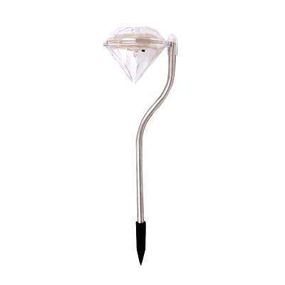 Pack of 4pcs LED Solar Powered Diamonds Lawn Light Pathway(50% OFF!)