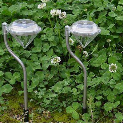 Pack of 4pcs LED Solar Powered Diamonds Lawn Light Pathway(50% OFF!)