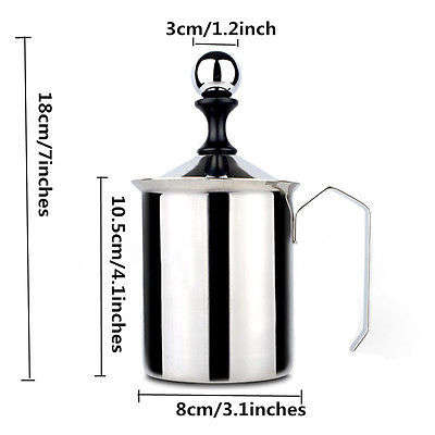 Stainless Steel Milk Frother Double -500ml (60% OFF!)