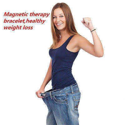 Weight Loss Round Black Stone Bracelet Health Care Magnetic Therapy Bracelet(75% OFF!)