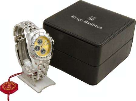 New Krug Baumen SPORTSMASTER Yellow Face Gents