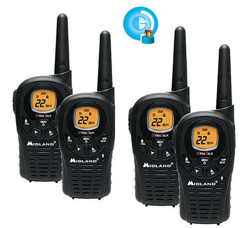 4 X Midland LXT380 38KM Two Way Radios (2 Sets) - Best Deal on Bid or Buy!