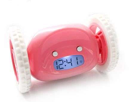 Pink - Run Away Alarm Clock! A must-have gadget! Perfect Xmas Gift!