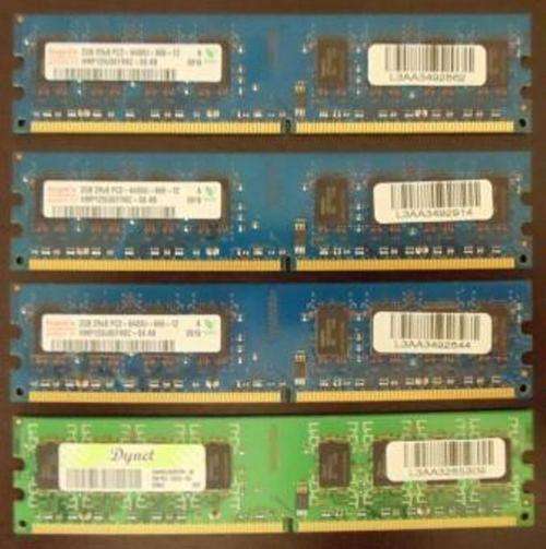 8GB DDR2 RAM Desktop Memory Module ( 4 x 2GB DDR2 Ram Modules)