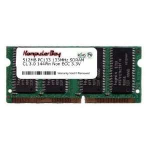 KOMPUTERBAY 512MB SDRAM SODIMM (144 Pin) LD 133Mhz PC133 (DDR1) LAPTOP RAM: Brand New (Sealed)