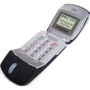 Mouse Phone 2 in 1: USB Skype VOIP Internet Phone and 800dpi Optical Mouse: Brand New (Sealed)