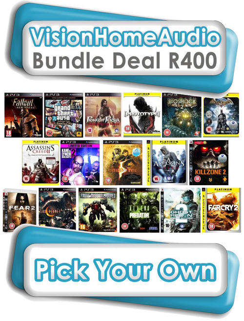 Create Your Own Bundle Deal: Any 2 Games For Only R400.00 (PS3: Action-Shooter) Brand New (Sealed)