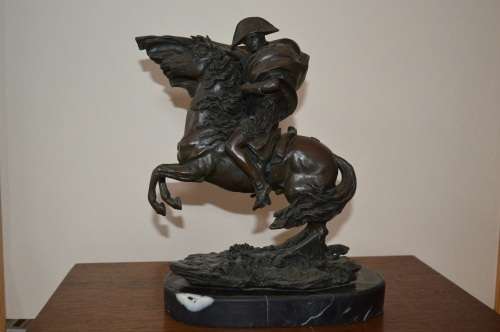 "Napoleon Bonaparte Bronze on Horseback"