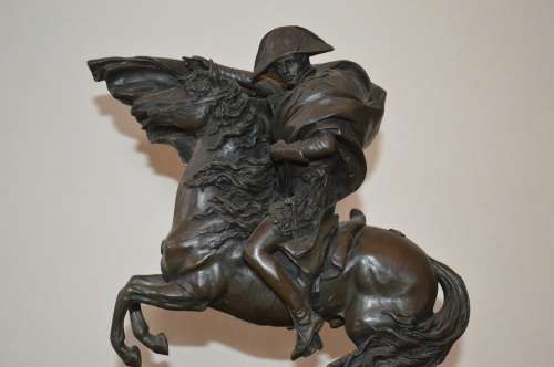 "Napoleon Bonaparte Bronze on Horseback"