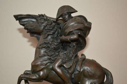 "Napoleon Bonaparte Bronze on Horseback"