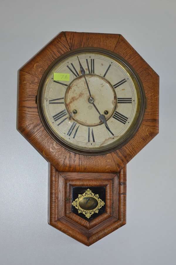 School Clock hexagon Ansonia