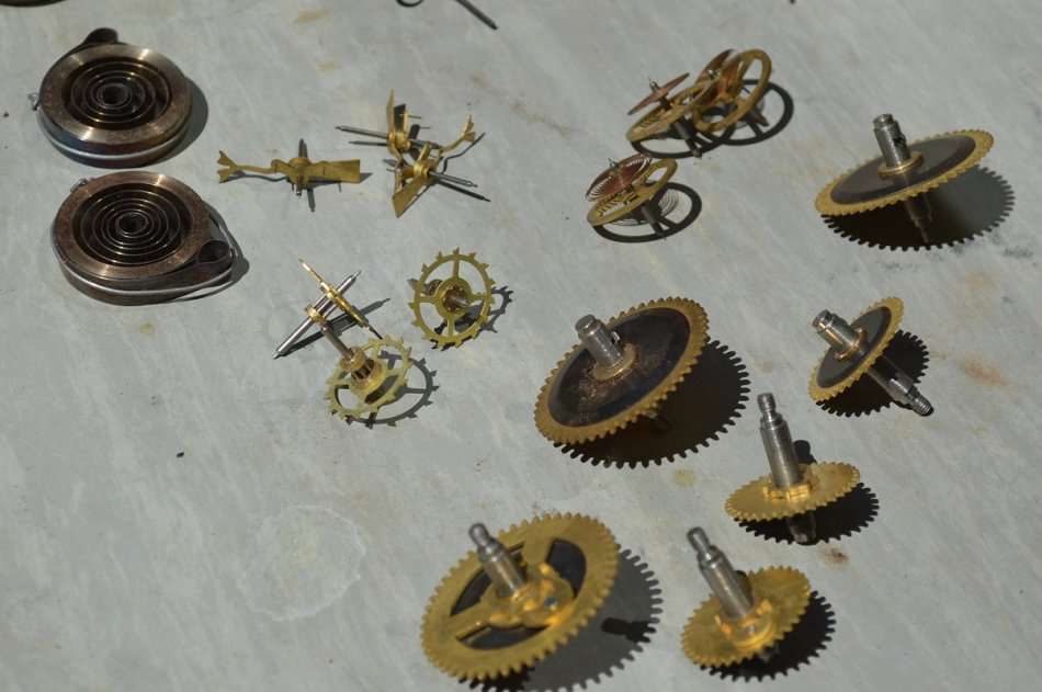 Various matching NEW clock spares