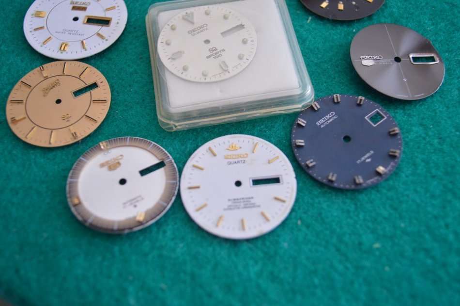 Usefull SEIKO spares dials for the keen watchmaker