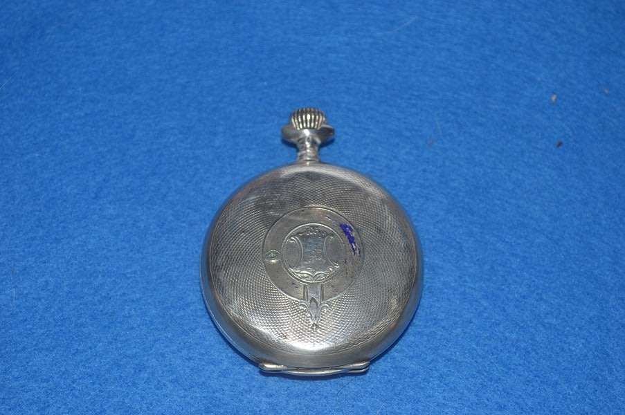 Silver 0,875 + 84 Telegraphe (swiss, Russian) pocket watch 98.7g