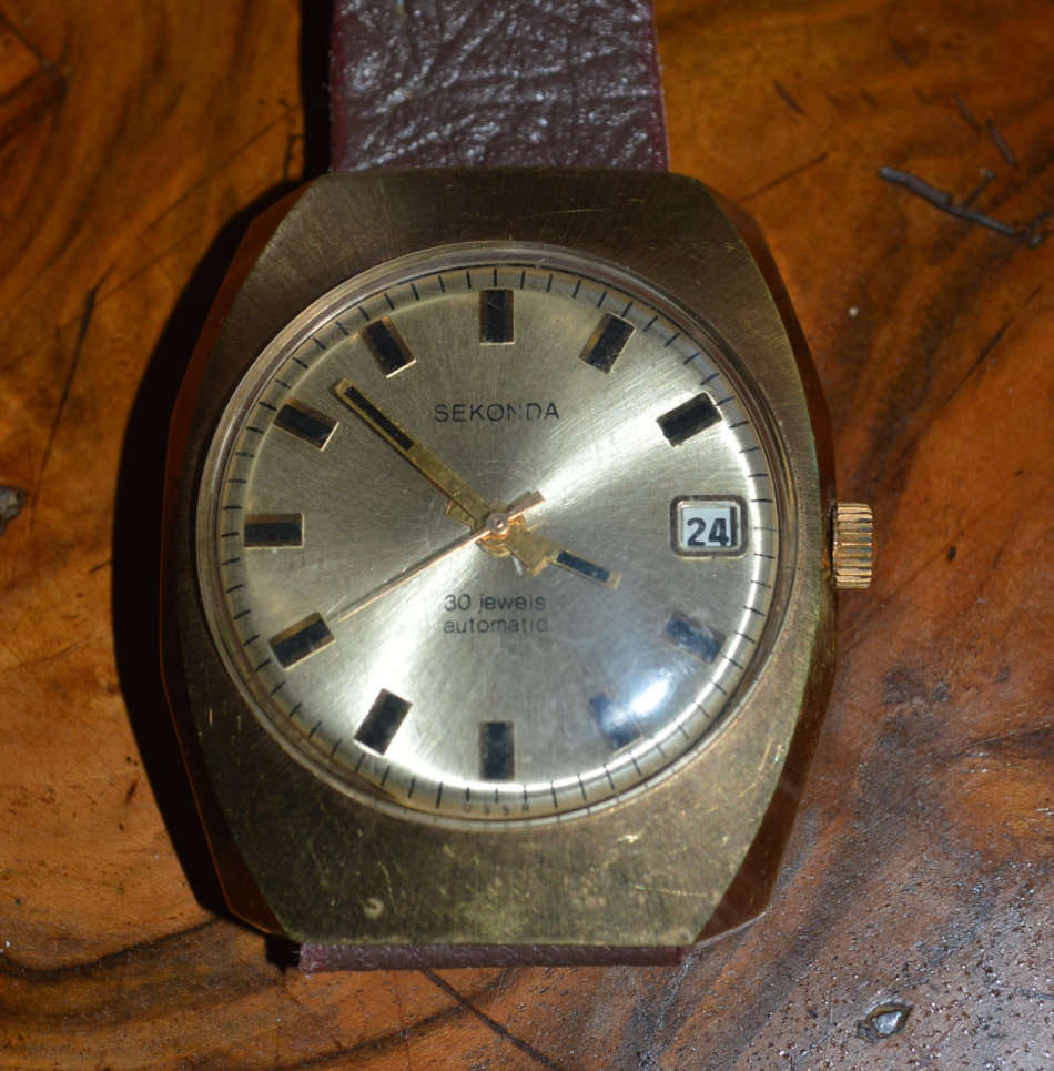 Lovely Sekonda (USSR) 30 Jewel mens art deco watch