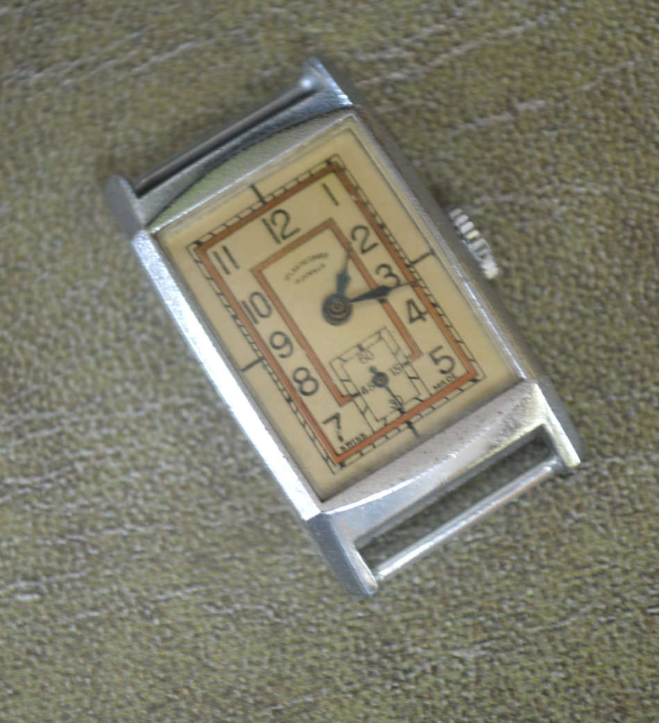 Atlantic lever 4 jewel swiss made vintage watch