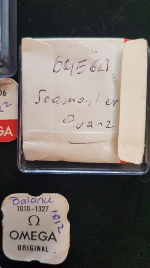 OMEGA spares parts, mainsprings, balance staff, winding stems, seals etc
