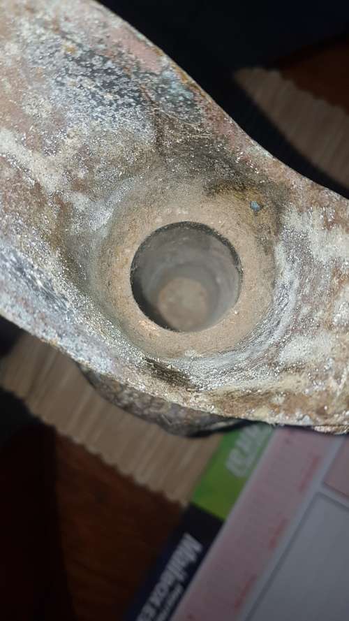 Pair of Vintage embossed 36cm cherub urns