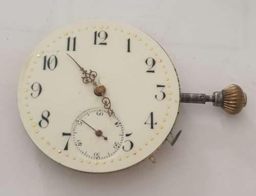 Vintage Pocket Watch Movement ` working `