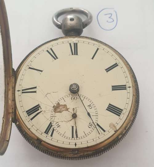 3 x Vintage Silver Pocket Watches ` please read descriptions `