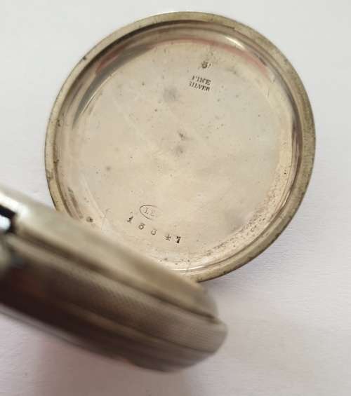 Vintage Silver Pocket Watch in Case