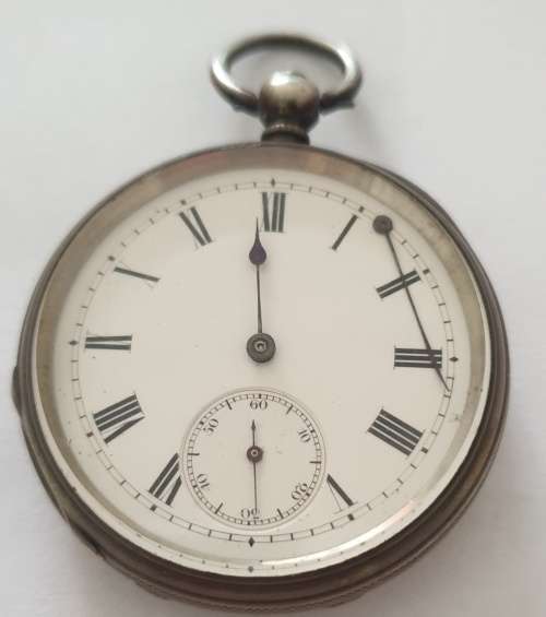 Vintage Silver Pocket Watch in Case