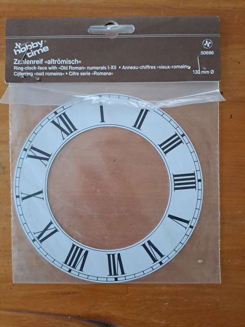 Hobby time aluminum ring clock face 130mm