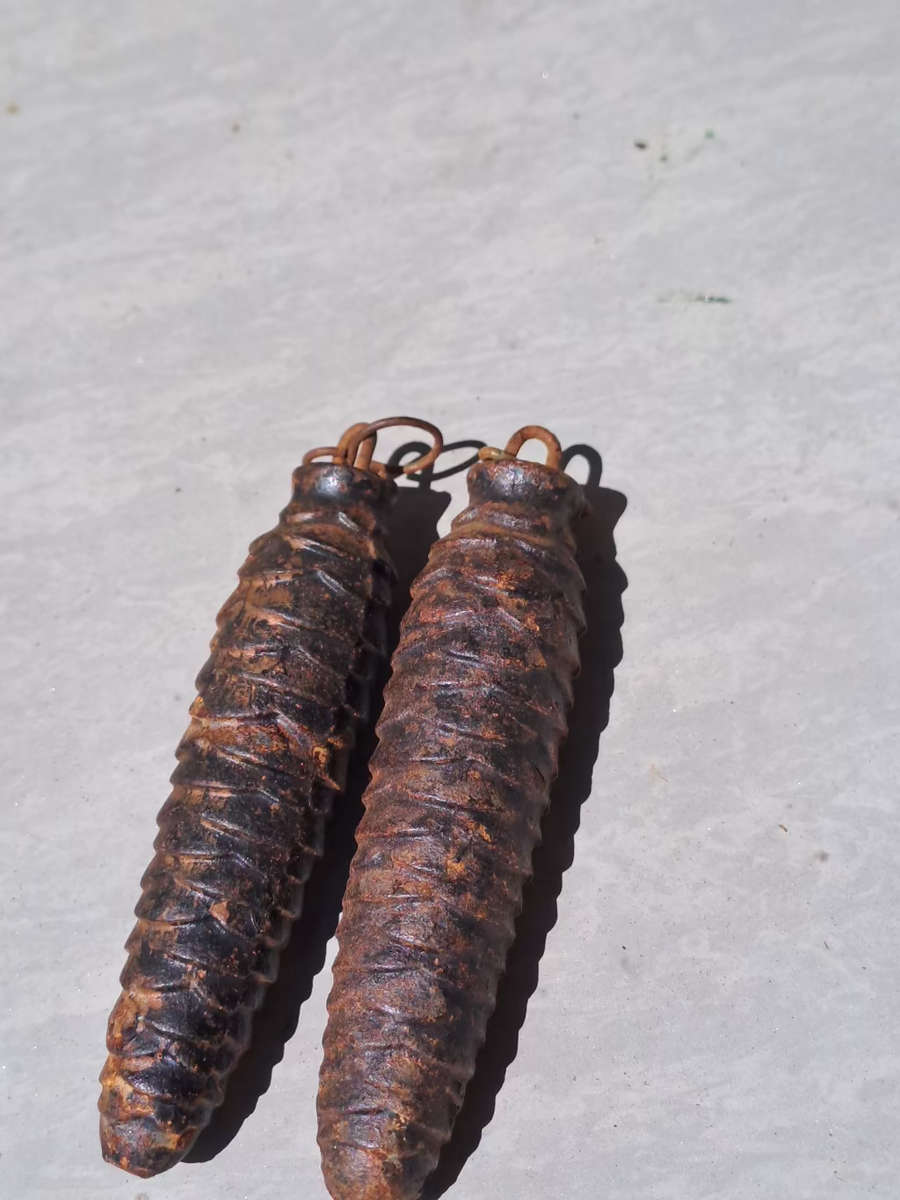 pair of 150 gram each cuckoo clock weights