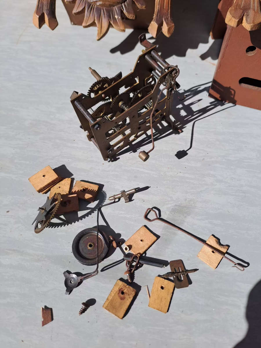 @x cuckoo clock housings as found