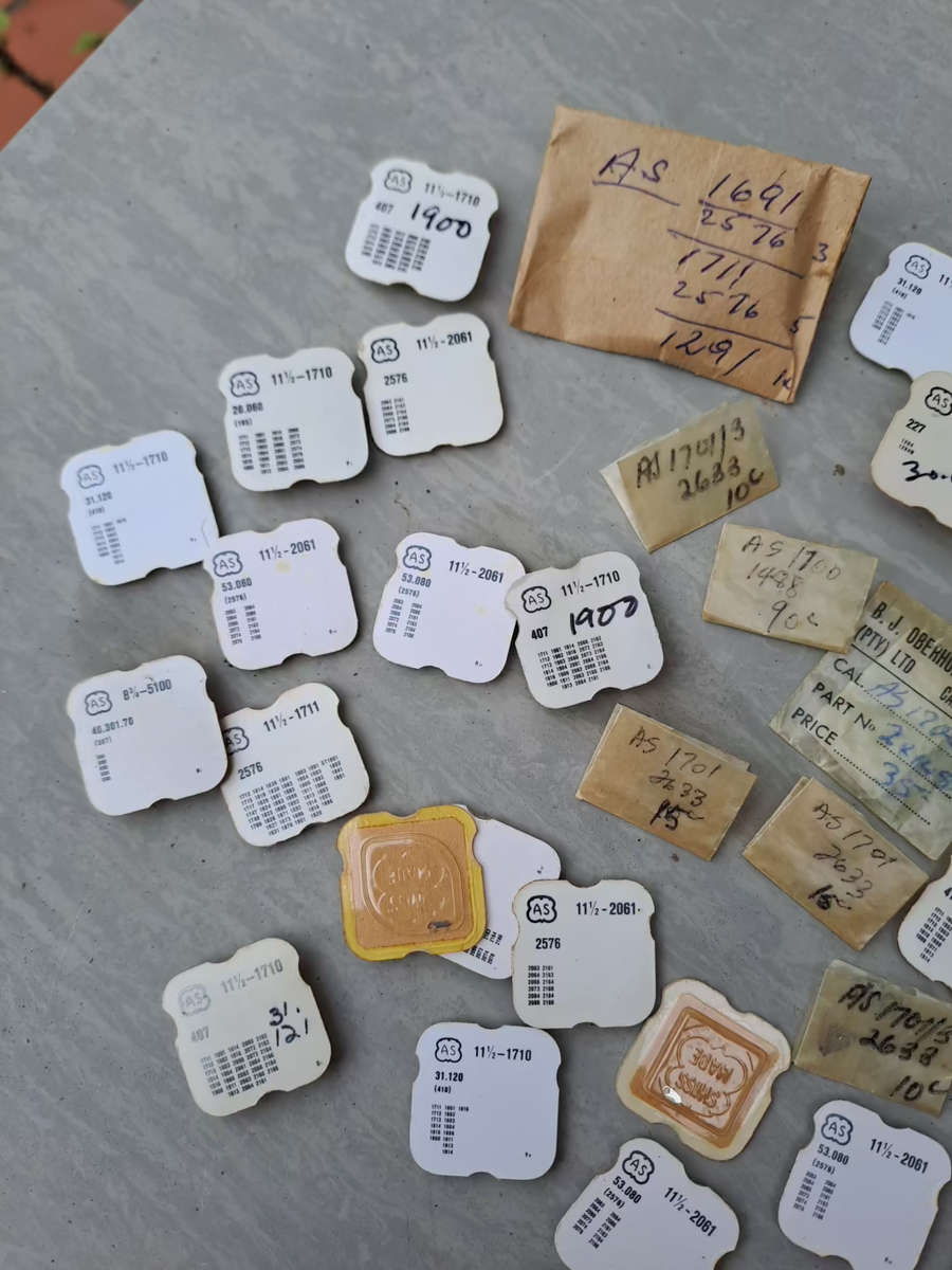 Bulk lot of various AS watch movement parts