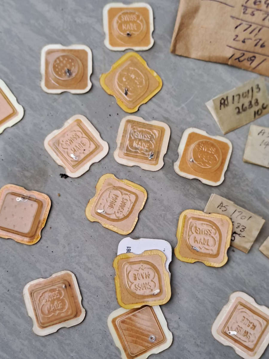 Bulk lot of various AS watch movement parts