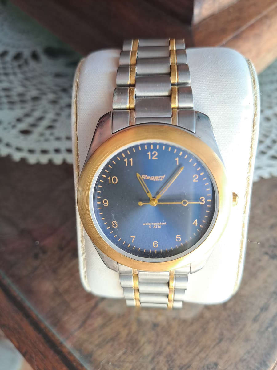 men's 2 tone regent dress watch nos