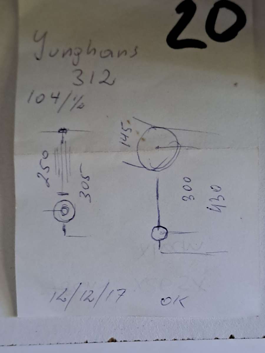 Junghans 312 wall clock