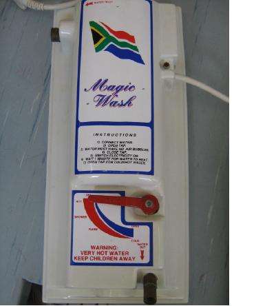 MAGIC WASH MINI GEYSER( SALONS, GRANNY FLATS, CAMPING ETC) INTRO OFFER
