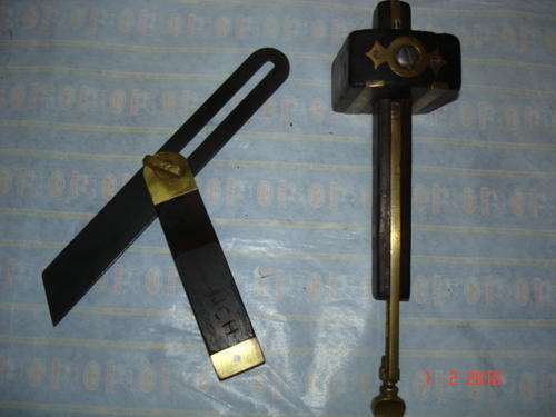 ROSEWOOD AND BRASS ANTIQUE WOOD WORKING TOOLS