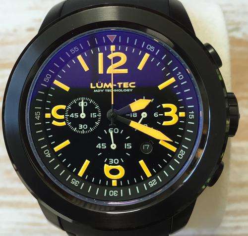 LumTec (MDV Technology) Black and orange dial