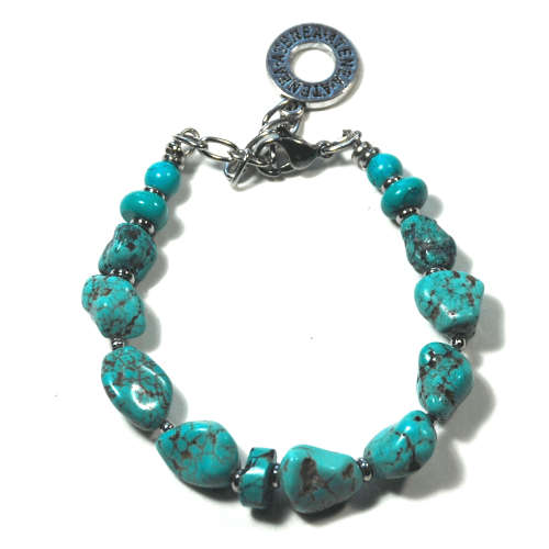 Atenea handmade Turquoise nugget bracelet