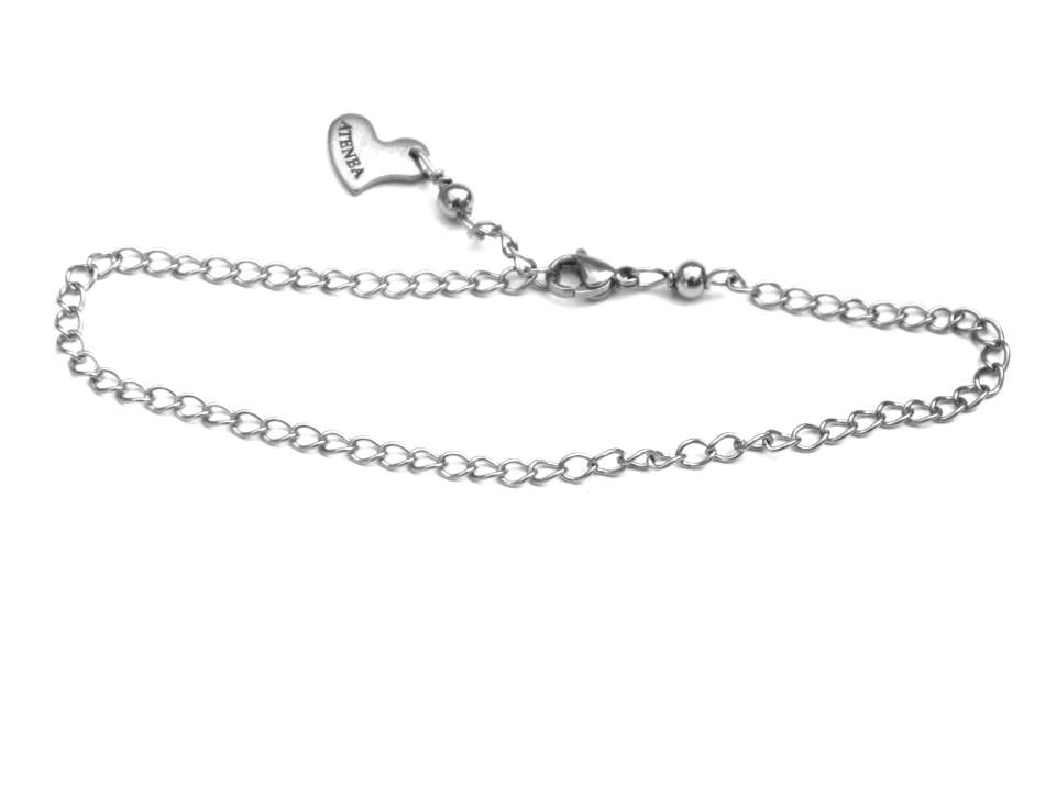 Atenea Add a Dangle fine stainless steel chain bracelet for dangle charms - 20cm adjustable
