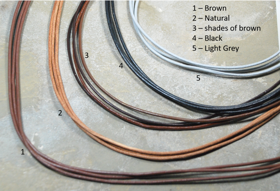 Atenea handmade Basic leather cord choker necklace available in different colours -stainless steel